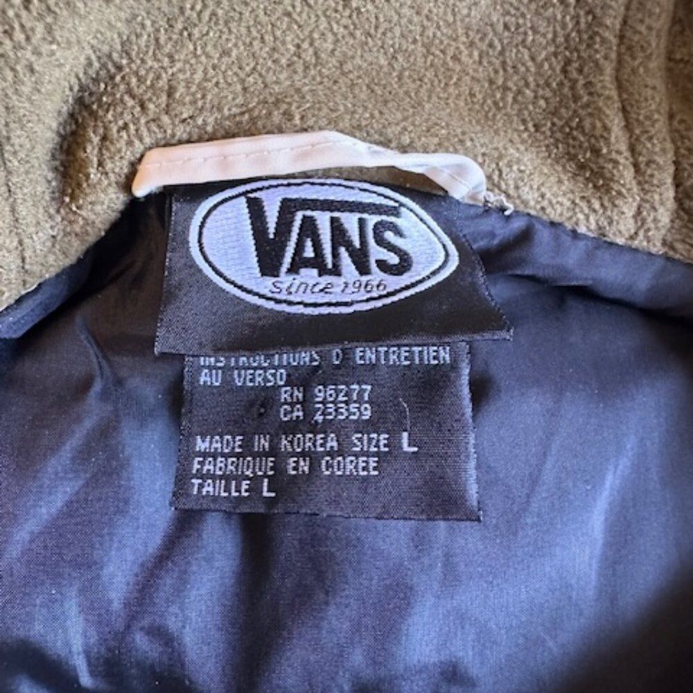 ***** Vans Olive Green and Cream Jacket   8581  Large - Picture 8 of 8
